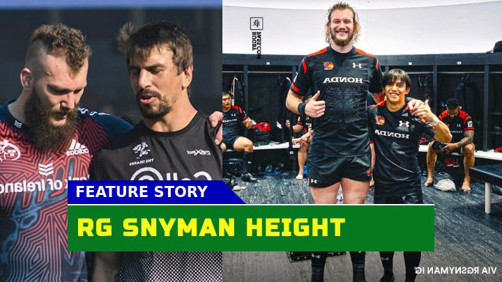 Unveiling RG Snyman Towering Stature A Closer Look at RG Snyman Height and Rugby Career